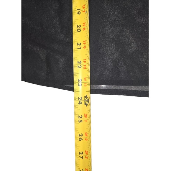 Paper Crane Womens Sheer Layered Shirt Size Small Black Blouse Top - Picture 9 of 10